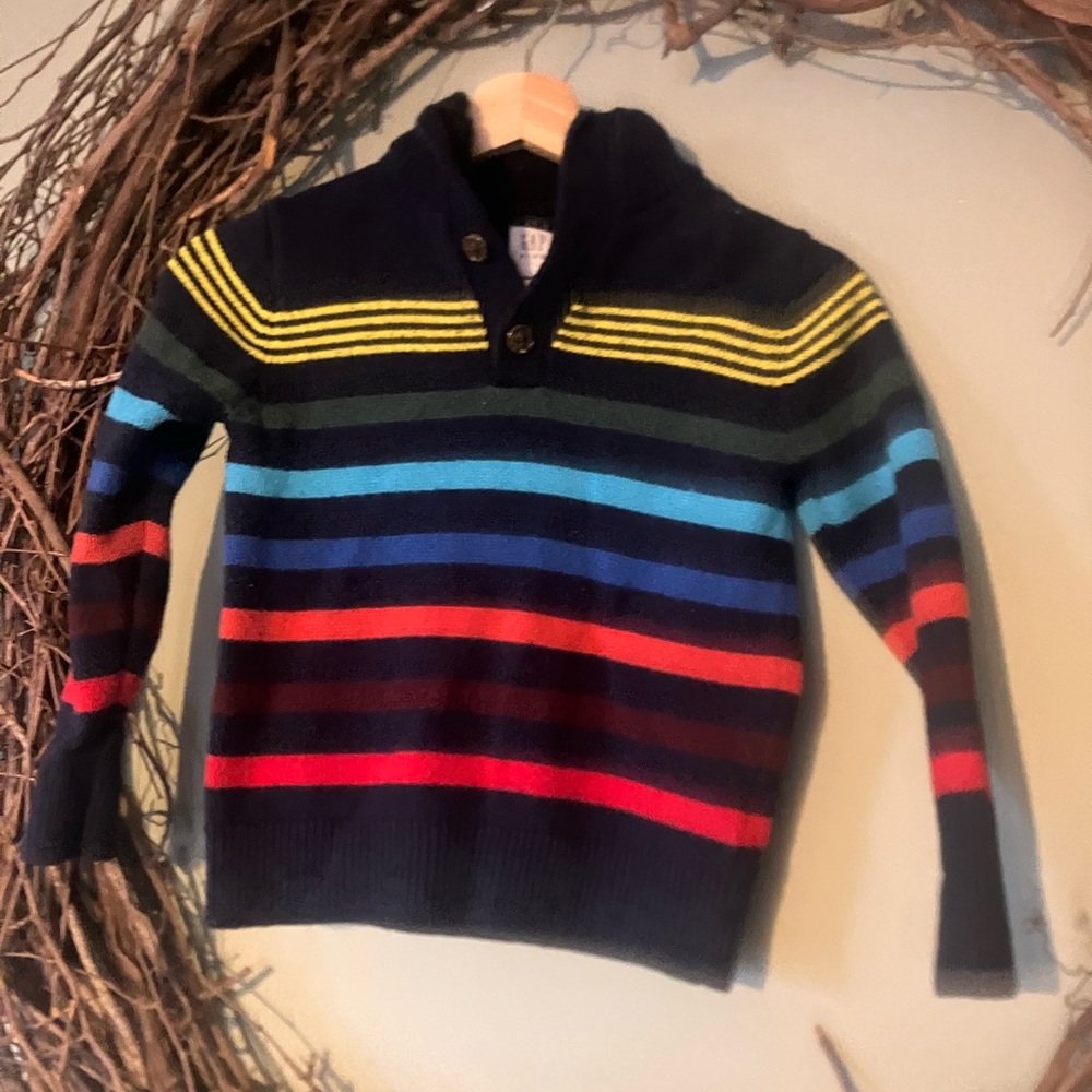 Gap Striped Multicolor Kids pullover Sweater Boys size small